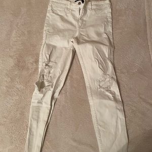 Ripped White Jeans